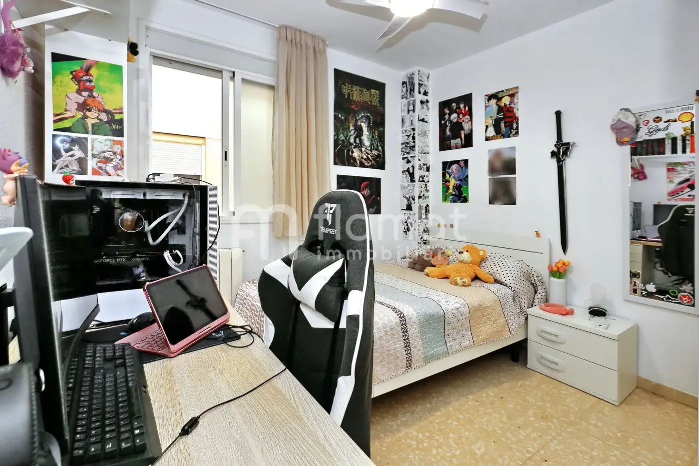 Bedroom of Flat for sale in Sabadell