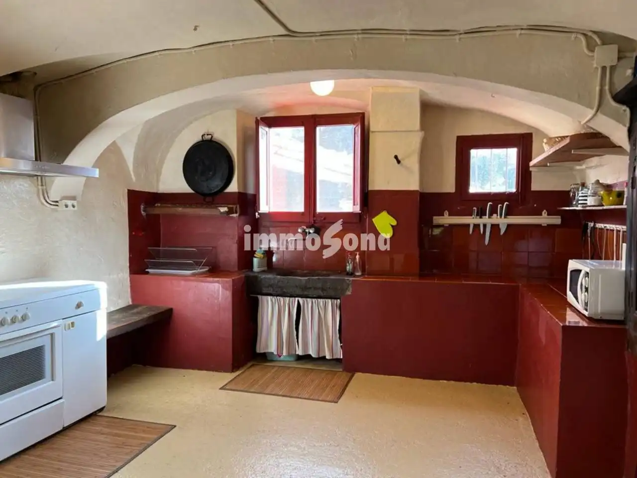 Cocina de Finca rústica en venta en Argelaguer con Calefacción, Jardín privado y Terraza