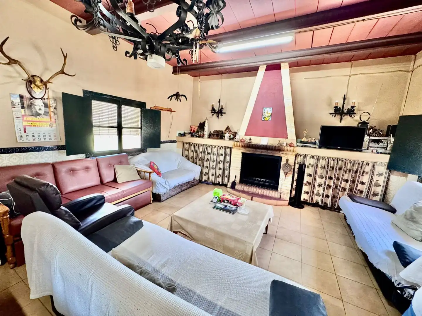 Sala d'estar de Finca rústica en venda en Membrilla