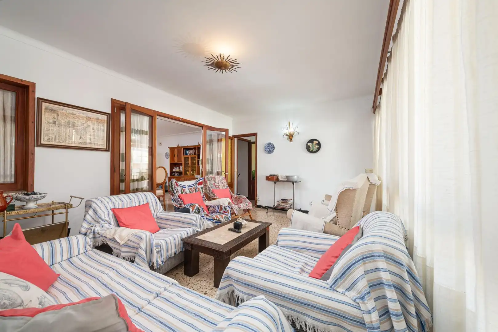 Wohnzimmer von Haus oder Chalet zum Verkauf in Alcúdia mit Klimaanlage, Heizung und Privatgarten