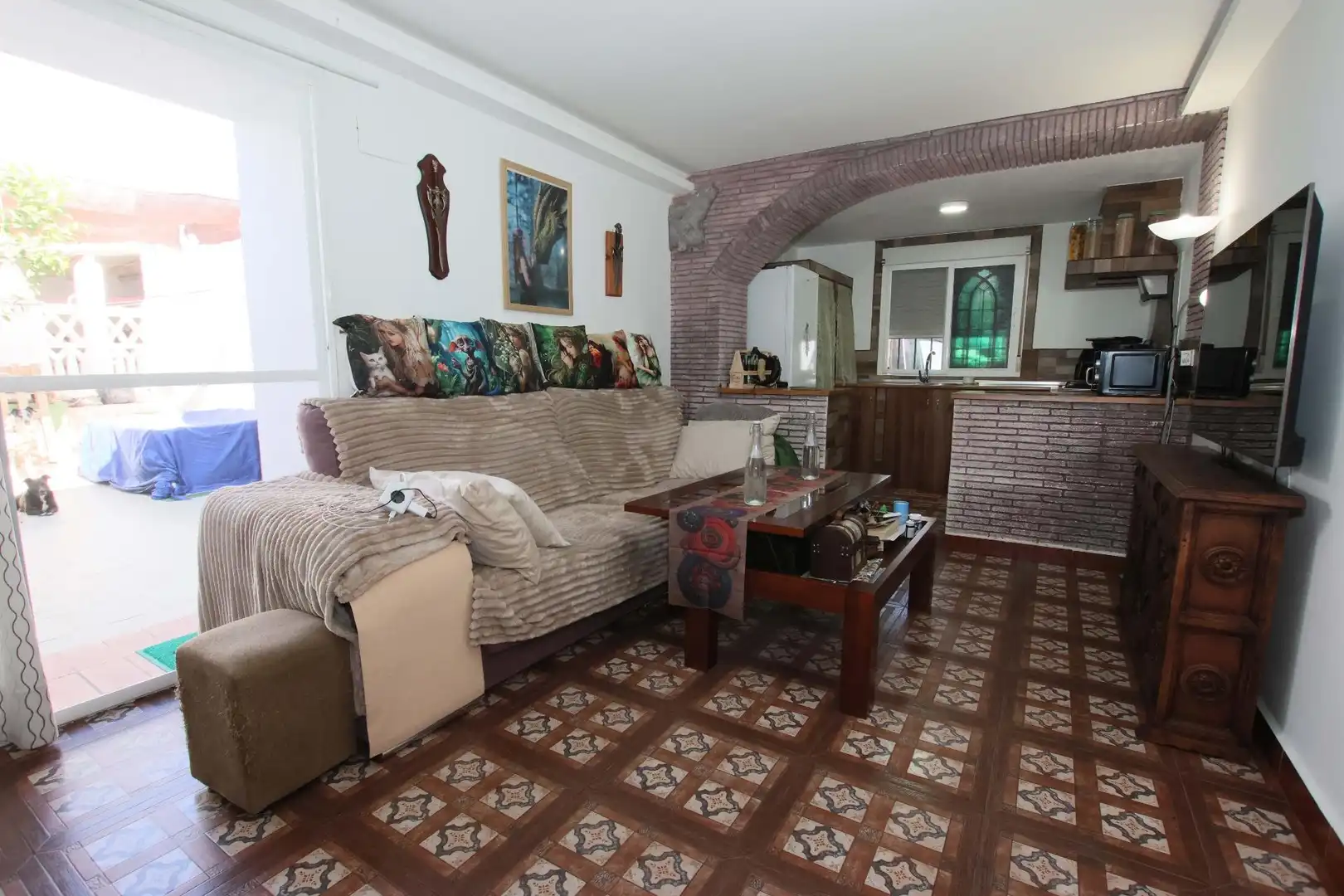 Sala de estar de Casa o chalet en venta en Montijo con Aire acondicionado