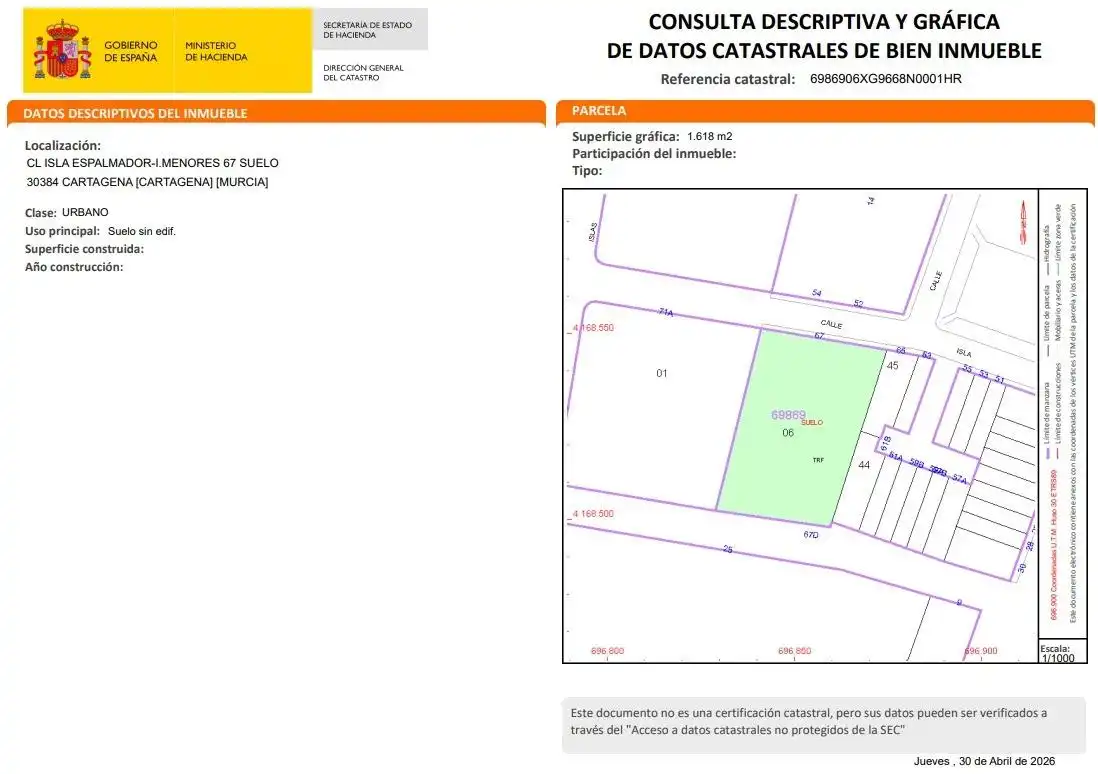 Residencial en venda en Cartagena