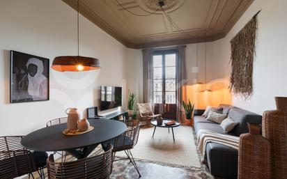 Living room of Apartment to rent in  Barcelona Capital  with Air Conditioner, Heating and Furnished