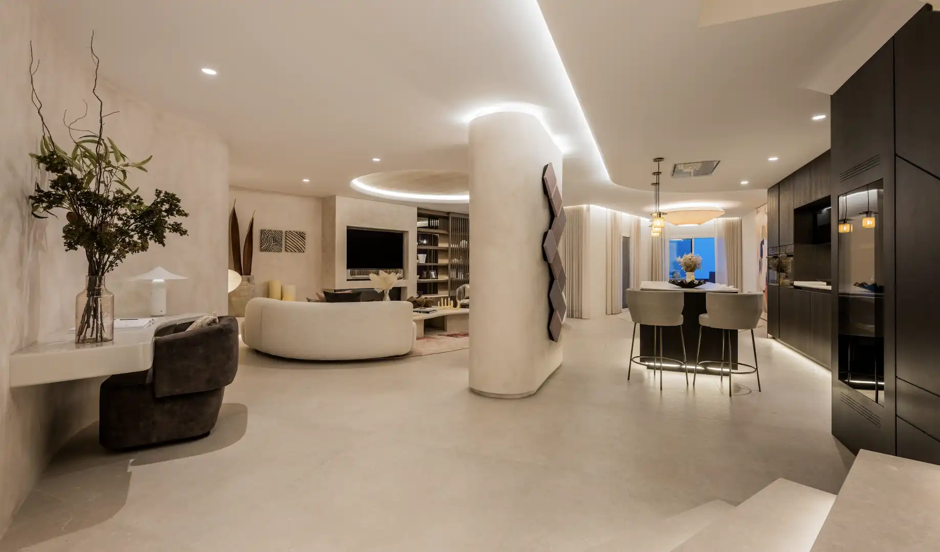 Sala de estar de Ático en venta en Marbella con Aire acondicionado, Calefacción y Terraza