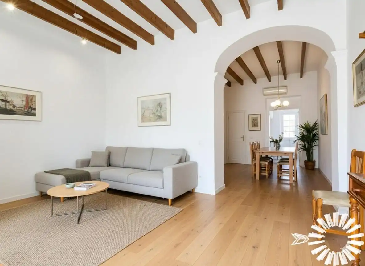 Sala de estar de Casa adosada en venta en Santanyí con Aire acondicionado, Jardín privado y Terraza