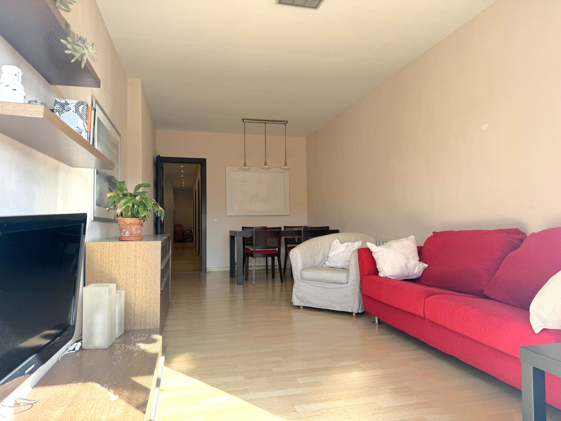 Living room of Flat for sale in  Barcelona Capital  with Air Conditioner, Heating and Balcony