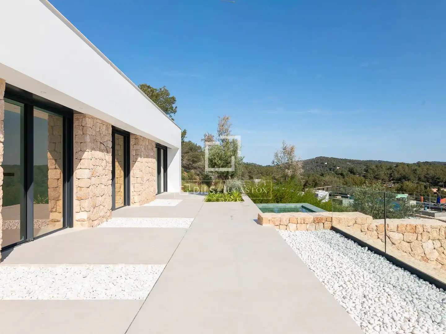 Vista exterior de Casa o chalet en venta en Santa Eulària des Riu con Aire acondicionado, Jardín privado y Terraza