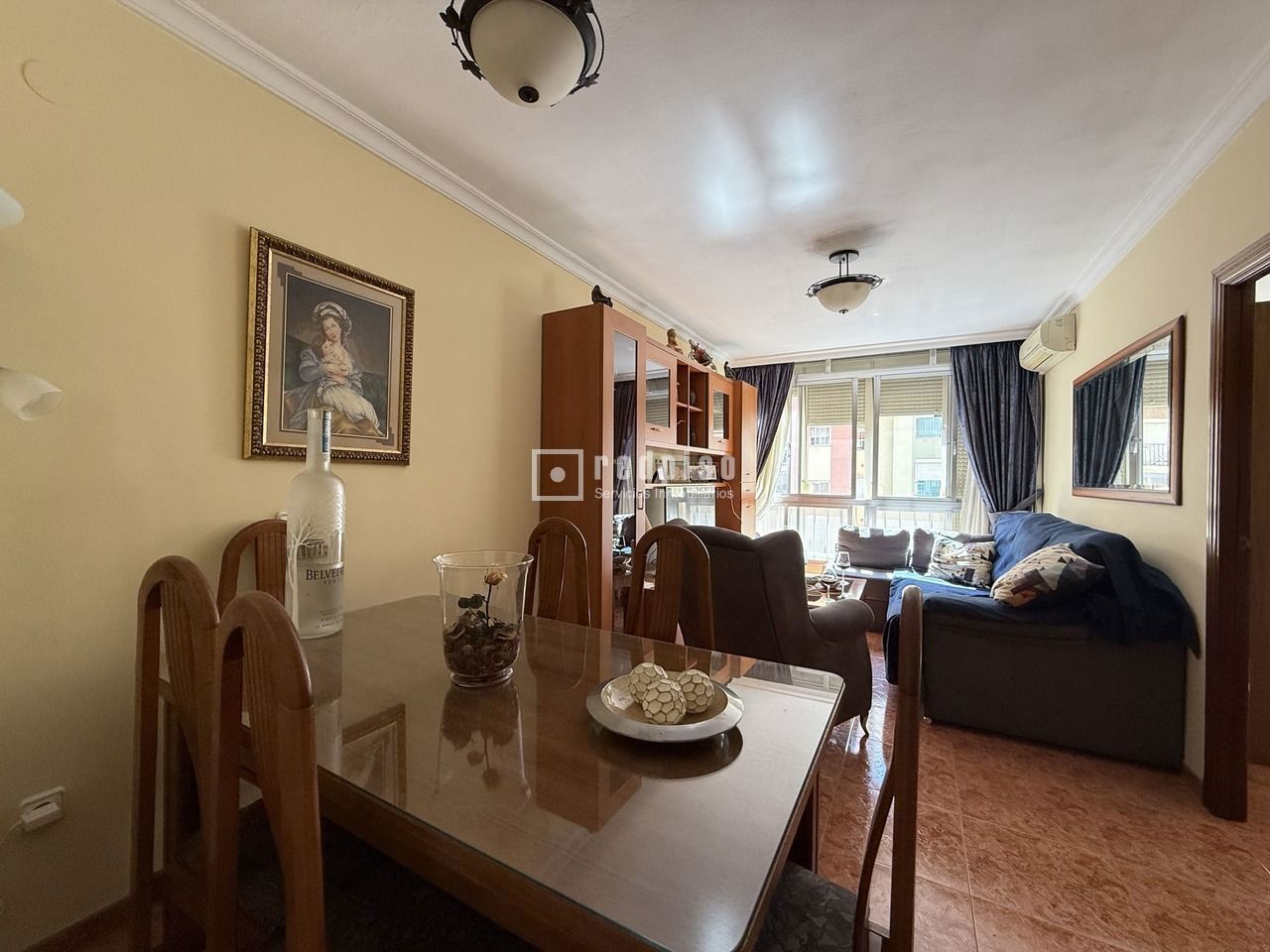 Living room of Flat for sale in Málaga Capital  with Air Conditioner and Terrace