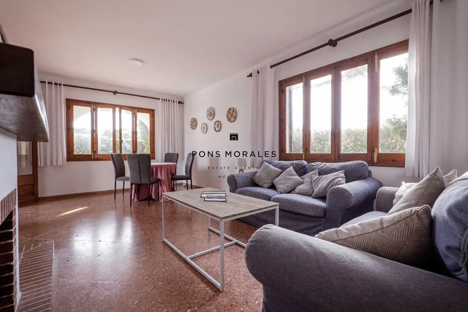 Sala d'estar de Casa o xalet en venda en Ciutadella de Menorca amb Aire condicionat, Terrassa i Piscina