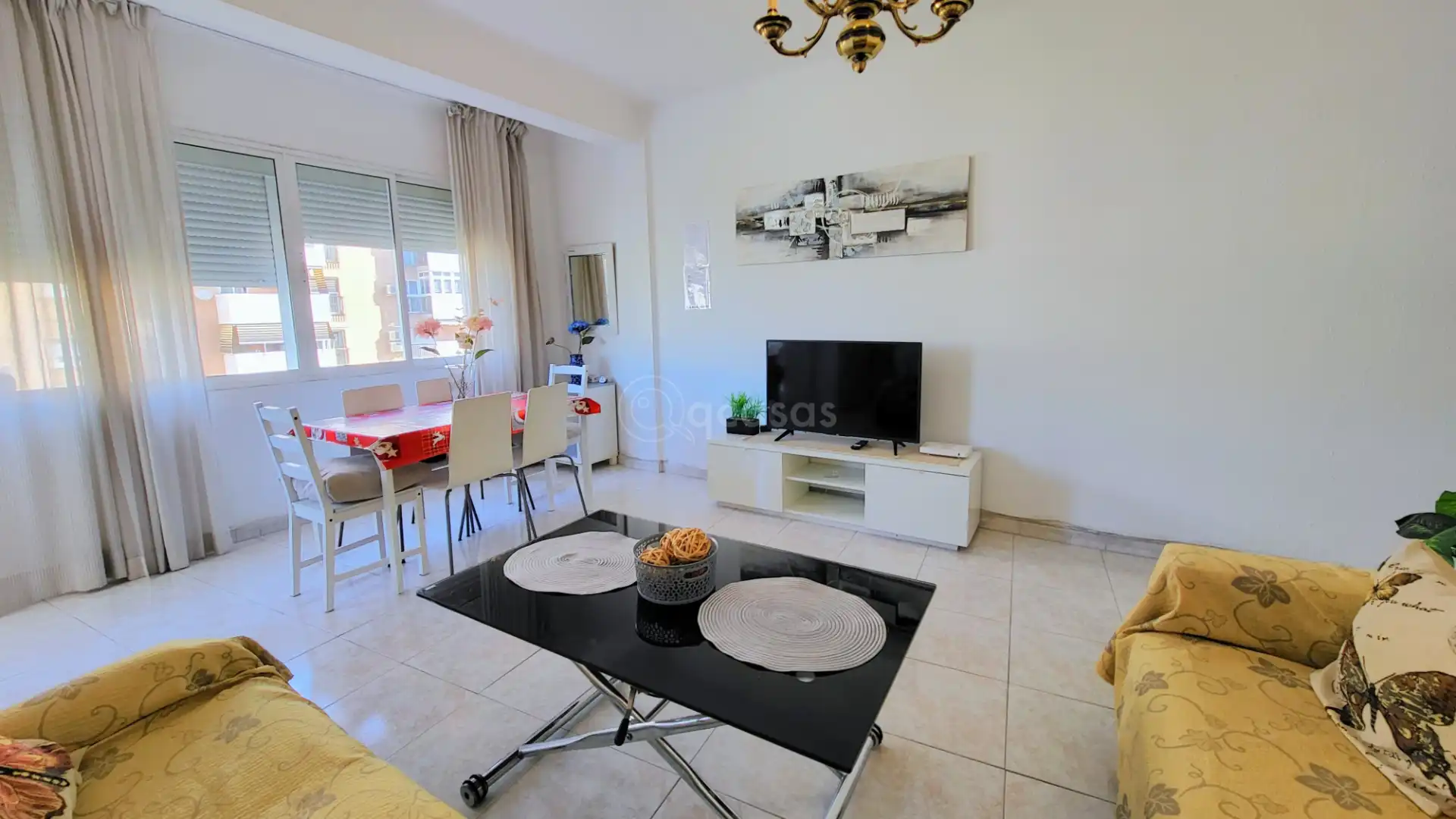 Living room of Flat for sale in Málaga  with Air Conditioner, Heating and Terrace
