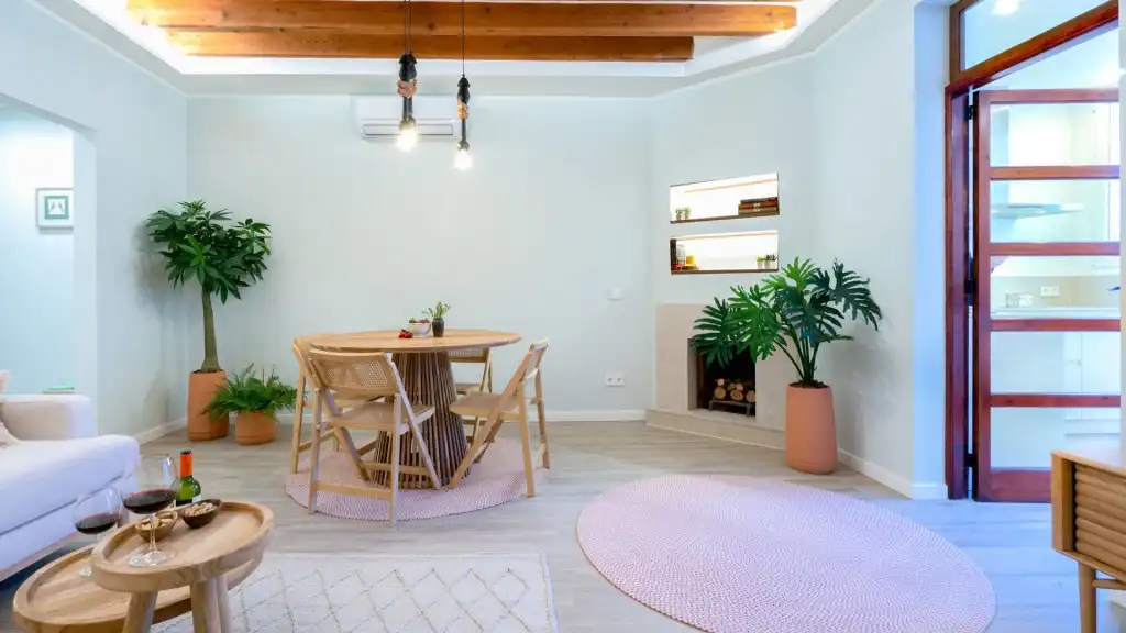 Comedor de Apartamento de alquiler en  Palma de Mallorca con Aire acondicionado, Terraza y Amueblado