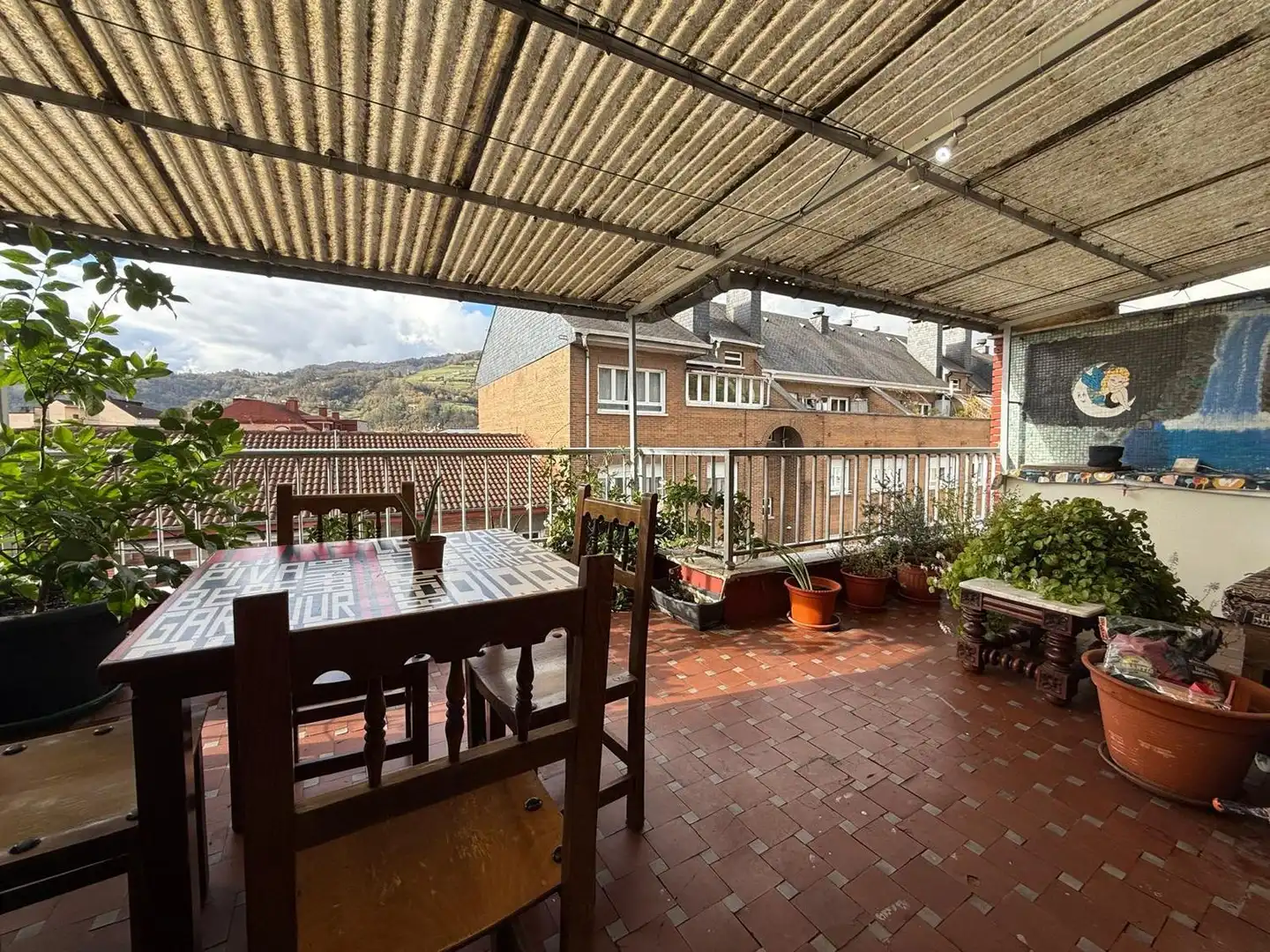 Terrasse von Wohnung zum Verkauf in Mieres (Asturias) mit Heizung, Terrasse und Schwimmbad
