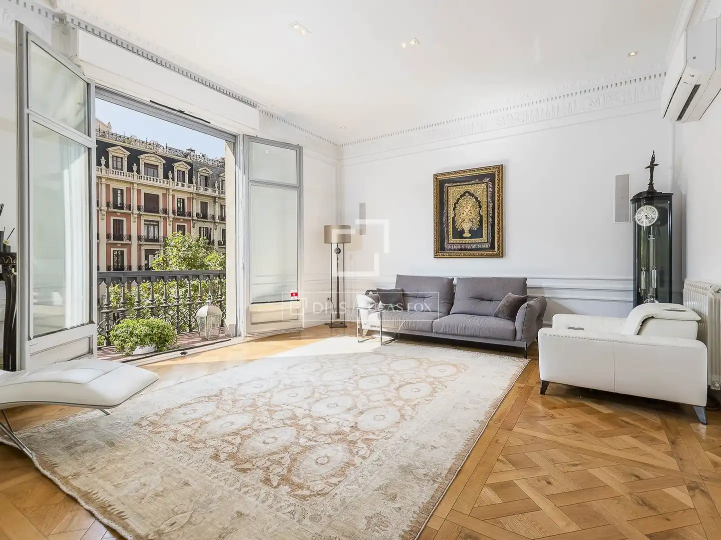Sala de estar de Piso en venta en Barcelona con Aire acondicionado, Calefacción y Parquet