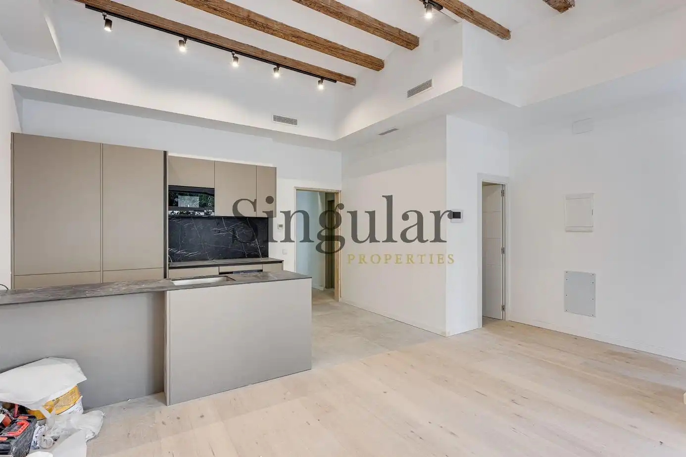 Cuina de Dúplex en venda en Barcelona amb Aire condicionat, Calefacció i Jardí privat