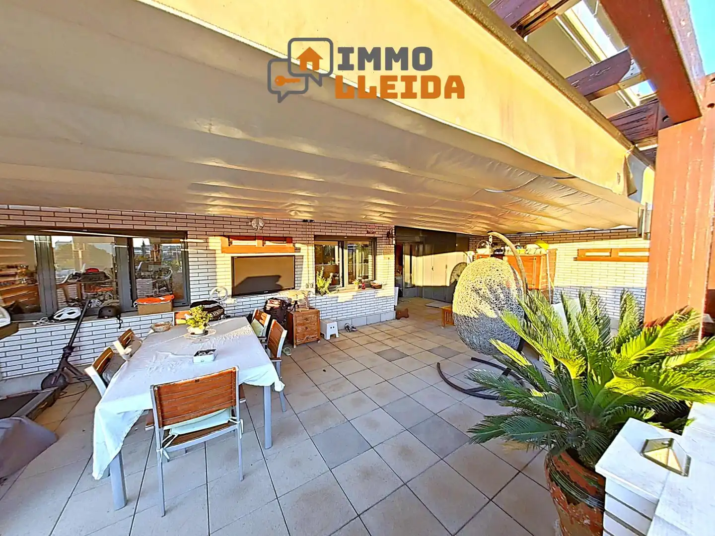 Terrasse von Wohnung zum Verkauf in Lleida mit Klimaanlage, Heizung und Privatgarten