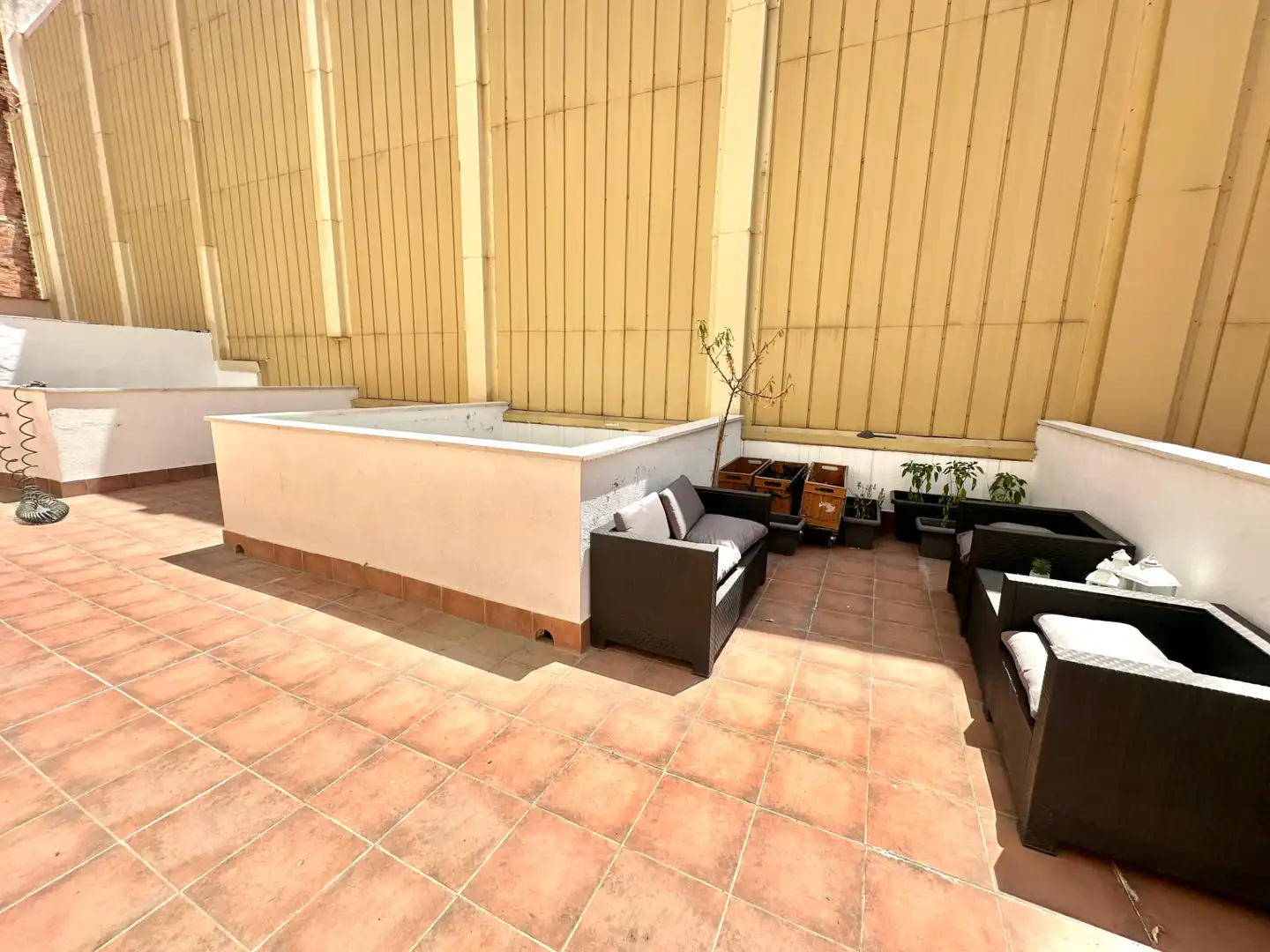 Terrace of Detached homes for sale in Santa Coloma de Gramenet  with Air Conditioner, Heating and Parquet flooring