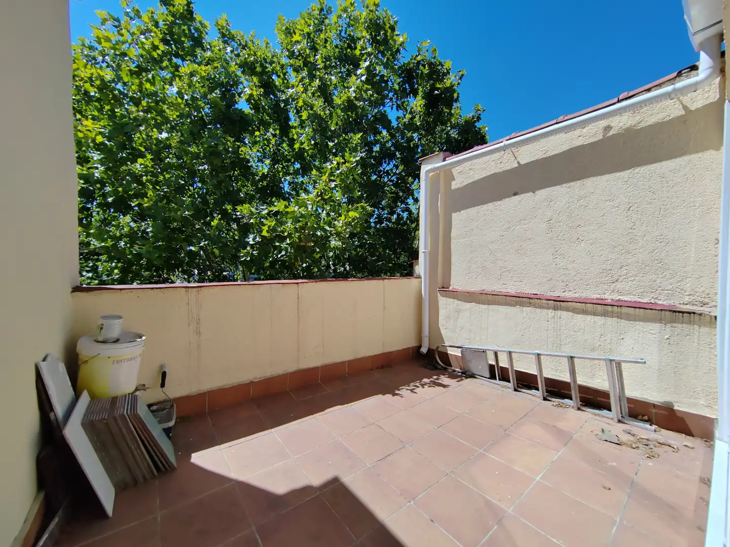 Terrasse von Dachboden zur Miete in Madrid mit Klimaanlage, Heizung und Parkett