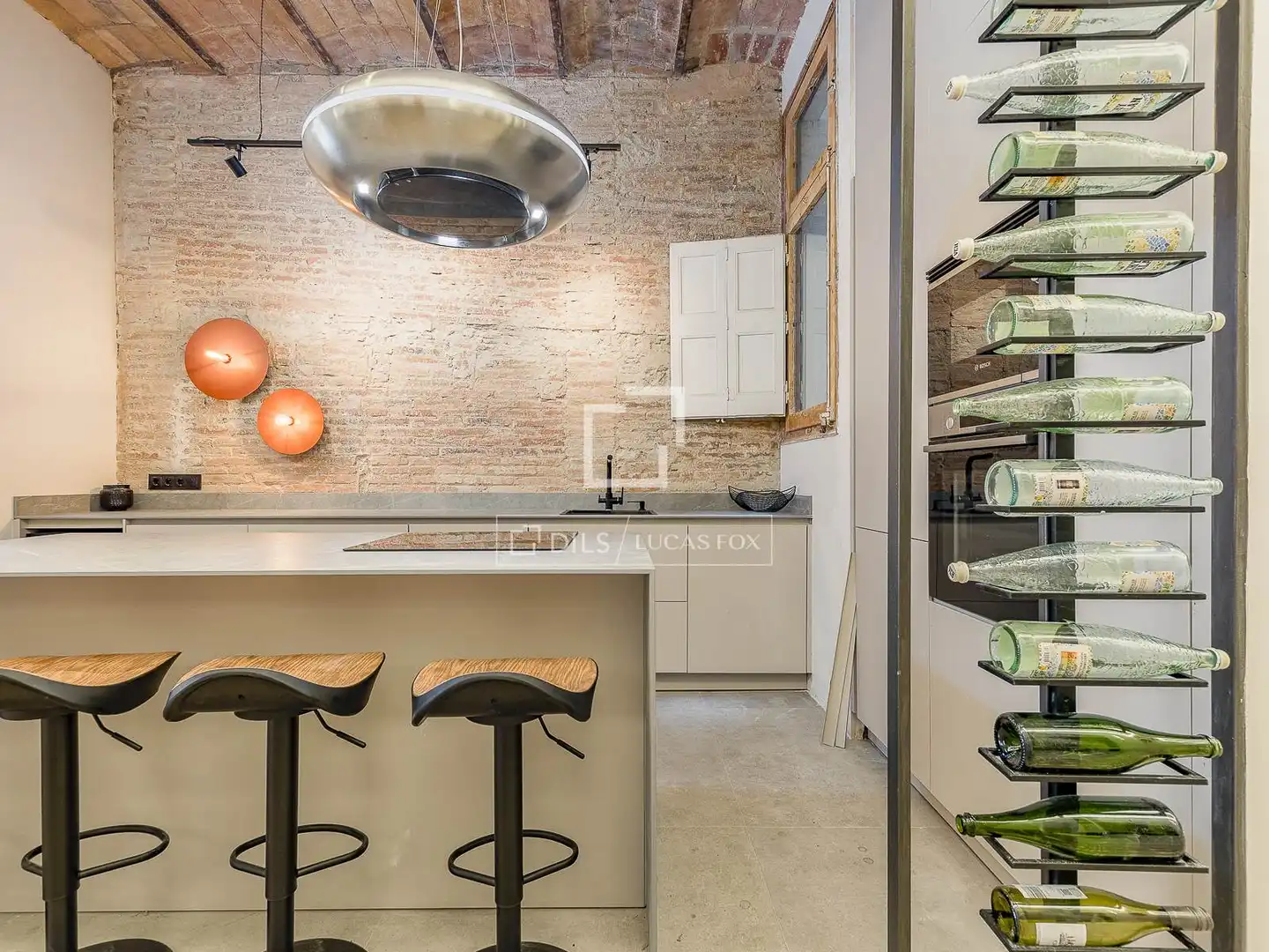 Kitchen of Flat for sale in Barcelona  with Air Conditioner, Private garden and Terrace