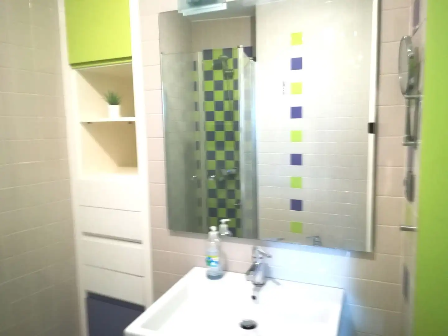 Badezimmer von Wohnung zur Miete in Murcia mit Klimaanlage, Parkett und Möbliert
