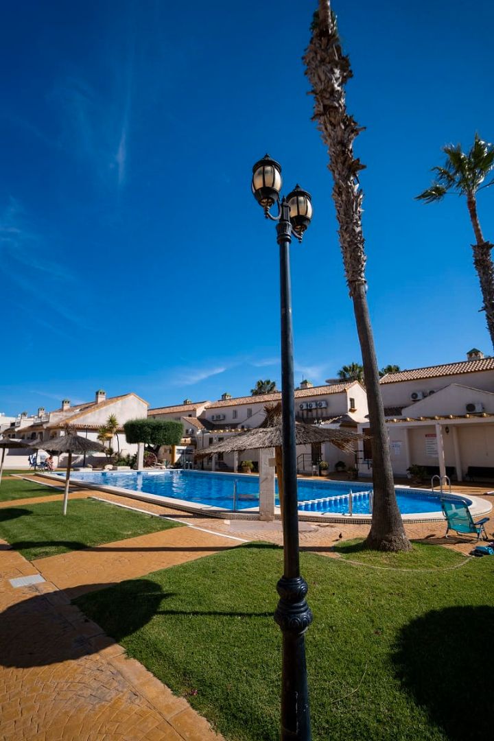 Swimming pool of Single-family semi-detached for sale in Orihuela  with Air Conditioner, Private garden and Terrace