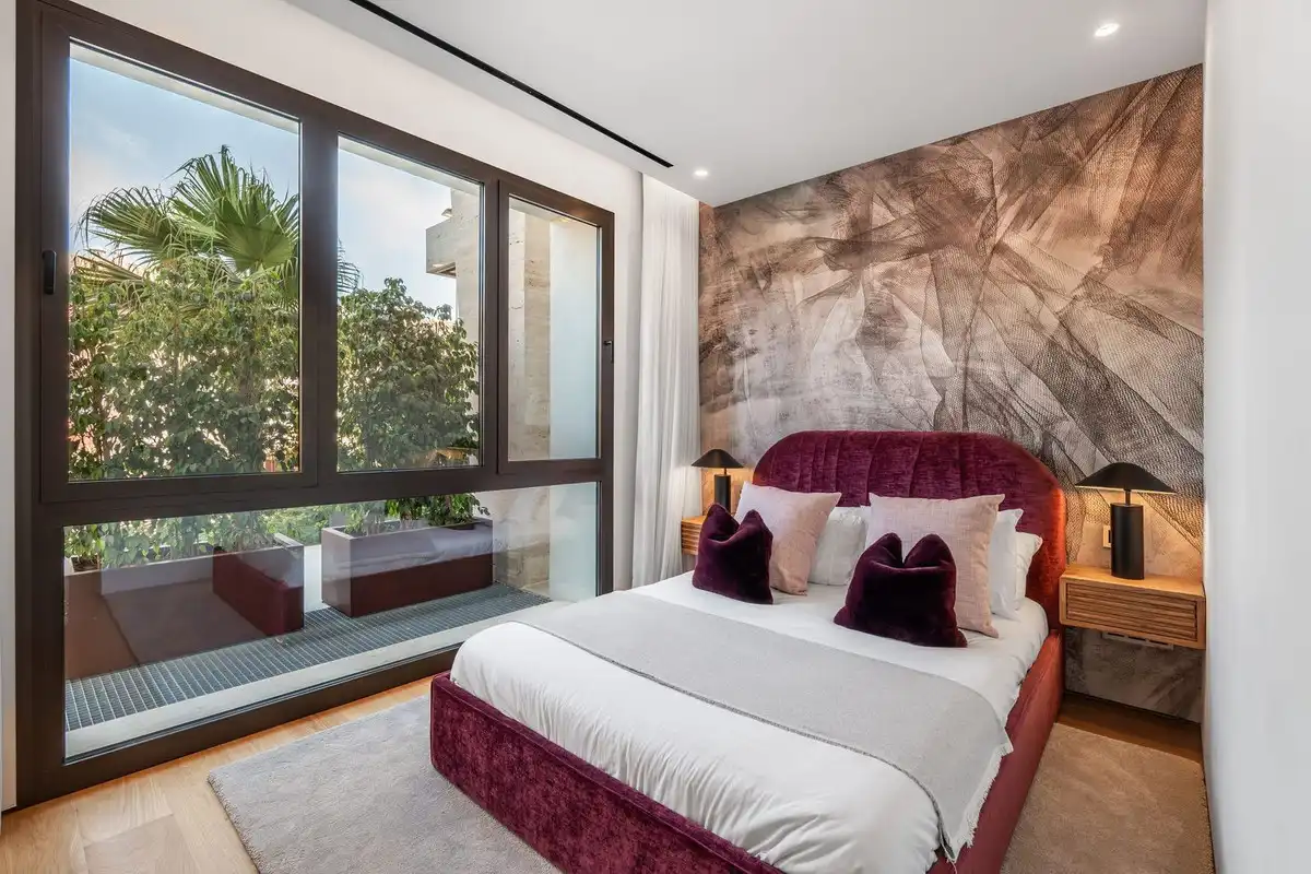 Dormitori de Apartament de lloguer en Marbella amb Aire condicionat, Calefacció i Terrassa
