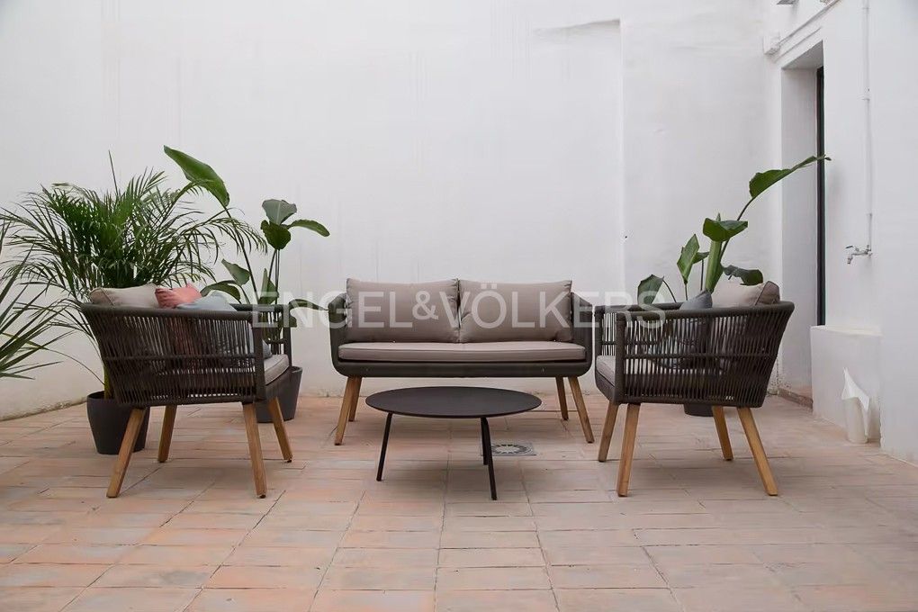 Terrassa de Apartament de lloguer en  Valencia Capital amb Aire condicionat, Calefacció i Jardí privat