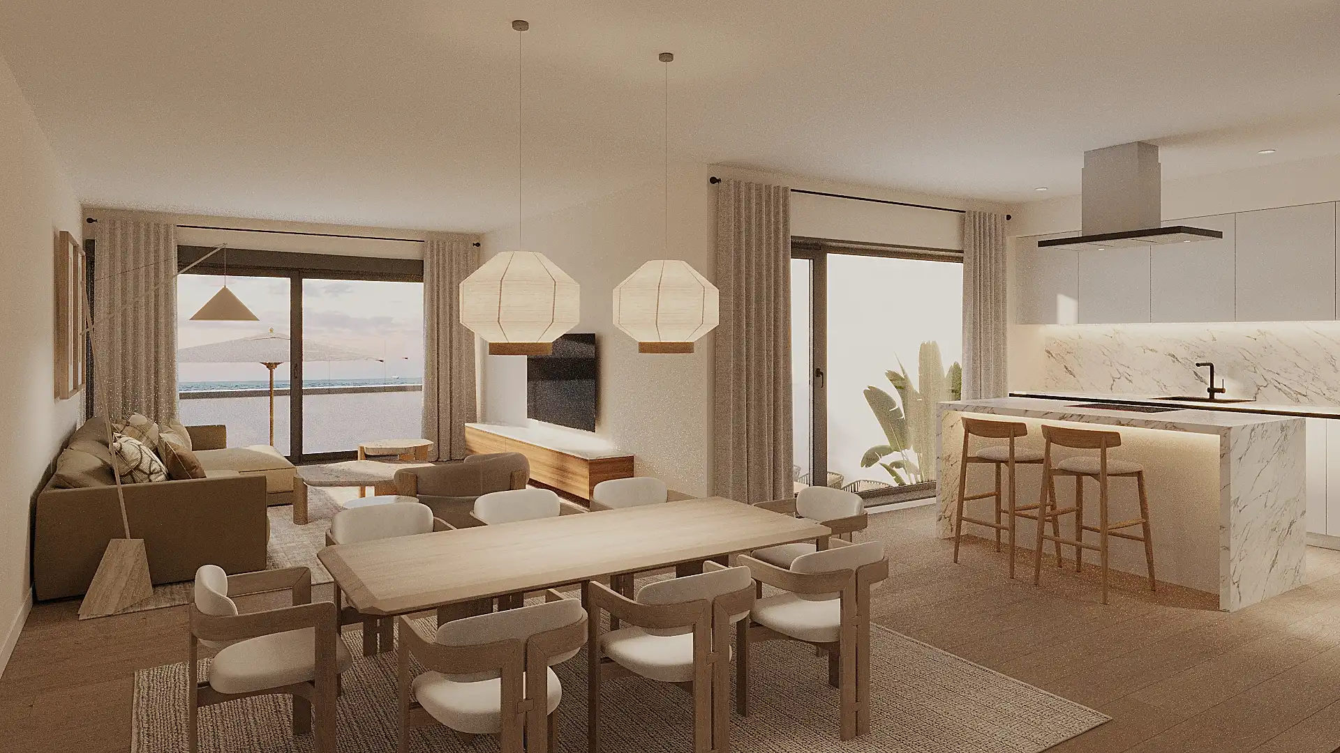 Comedor de Apartamento en venta en La Alcaidesa con Aire acondicionado, Calefacción y Terraza