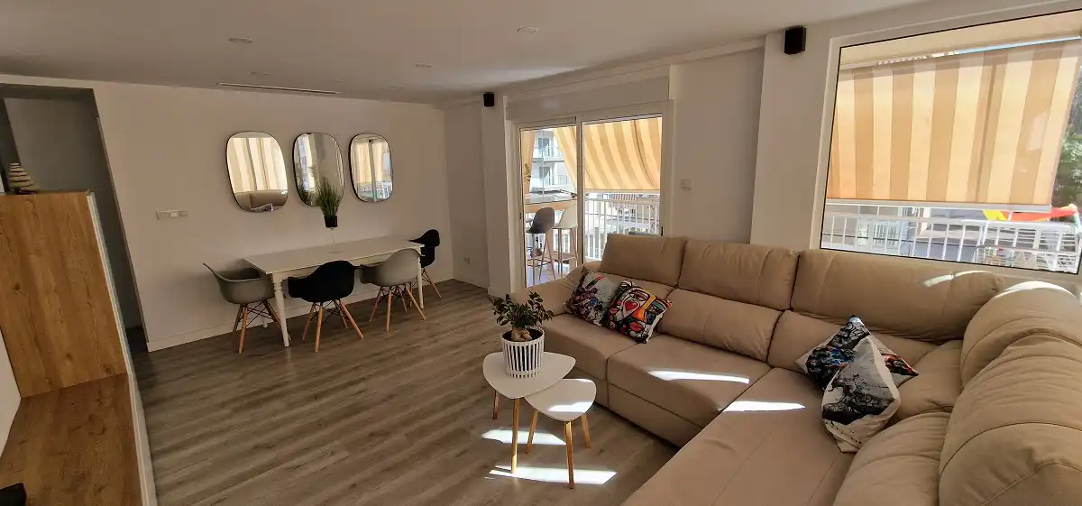 Sala de estar de Piso en venta en Santa Pola con Terraza y Amueblado