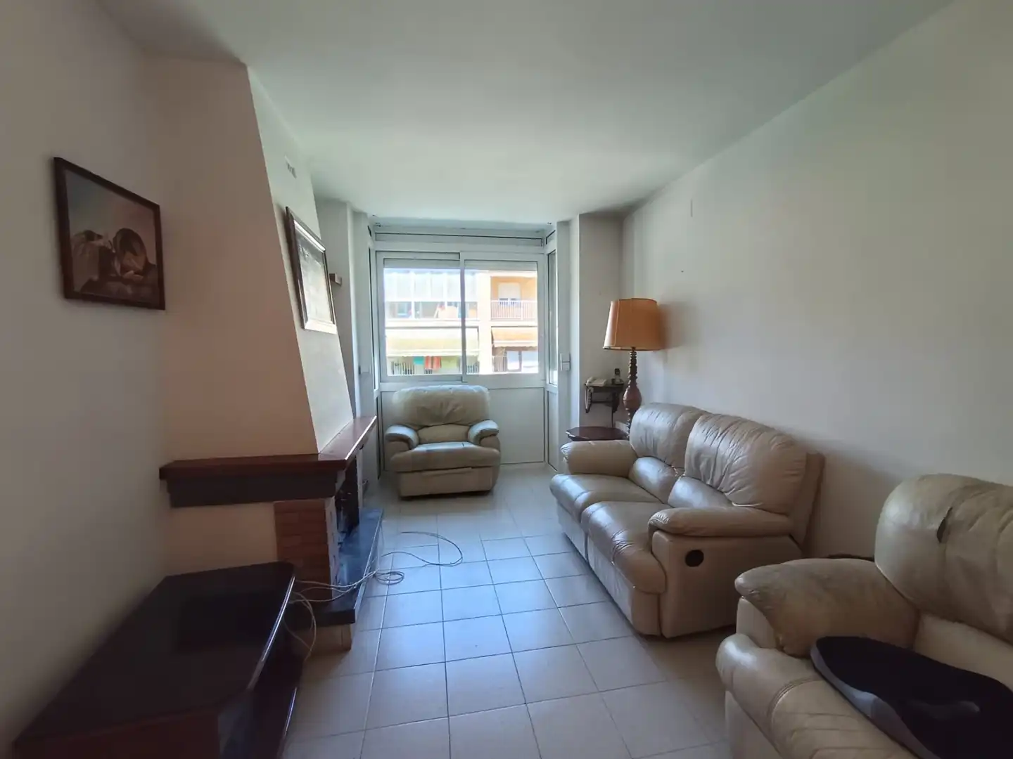 Wohnzimmer von Wohnung zum Verkauf in Bescanó mit Heizung und Schwimmbad