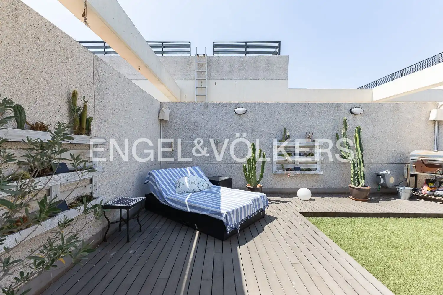 Terrasse von Dachboden zur Miete in Alboraya mit Klimaanlage, Heizung und Terrasse
