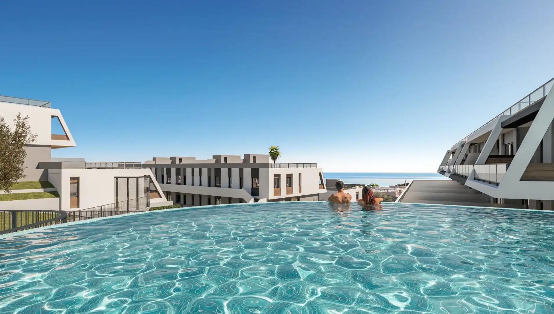 Schwimmbecken von Erdgeschoss zum Verkauf in Santa Pola mit Klimaanlage, Heizung und Privatgarten