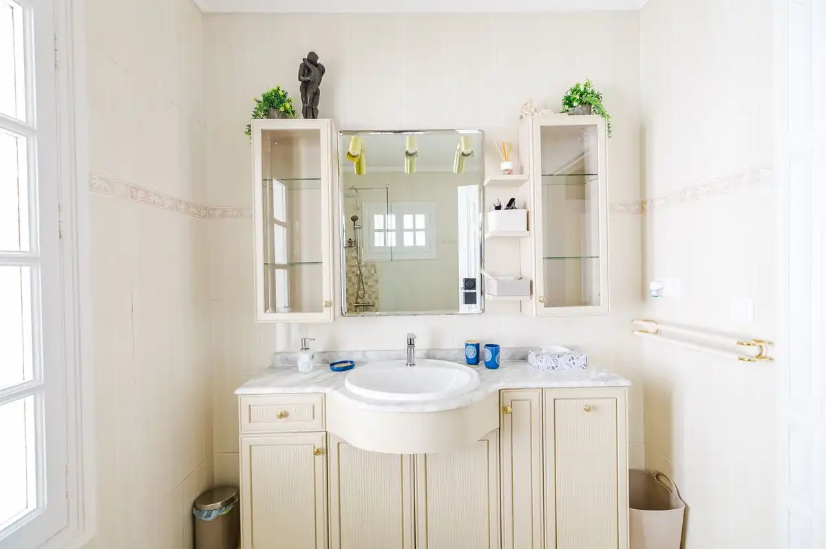 Baño de Casa o chalet en venta en Mijas con Aire acondicionado, Calefacción y Jardín privado
