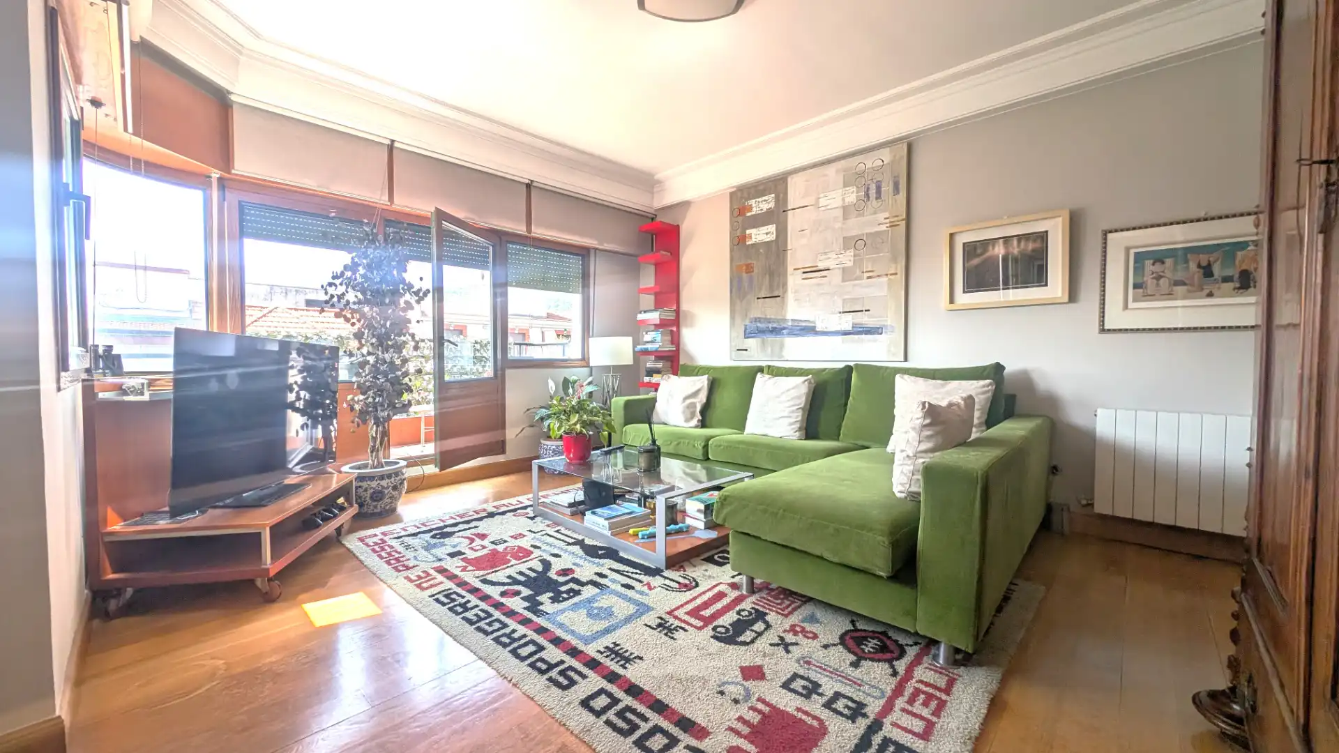 Sala de estar de Ático en venta en Bilbao  con Calefacción, Terraza y Amueblado