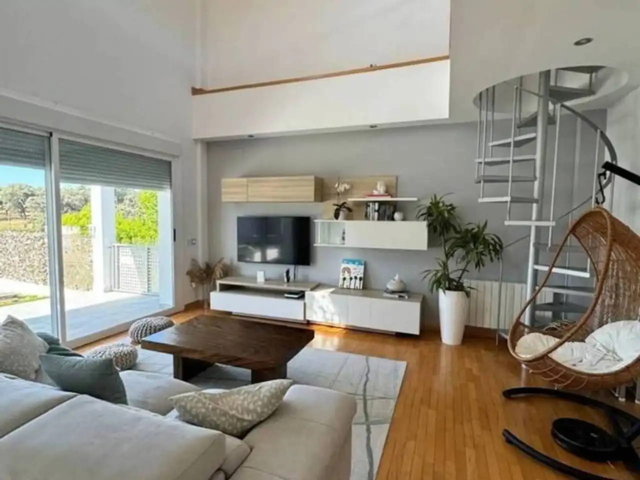 Wohnzimmer von Haus oder Chalet zum Verkauf in Plasencia mit Klimaanlage und Terrasse