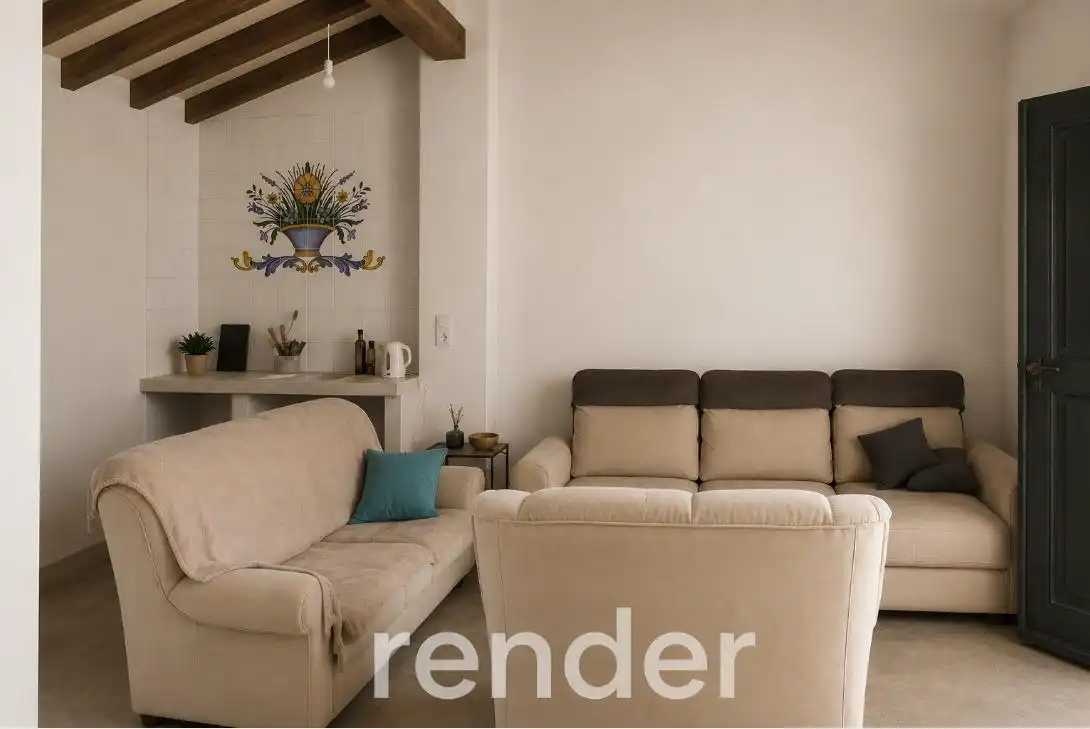 Sala de estar de Finca rústica en venta en Oliva