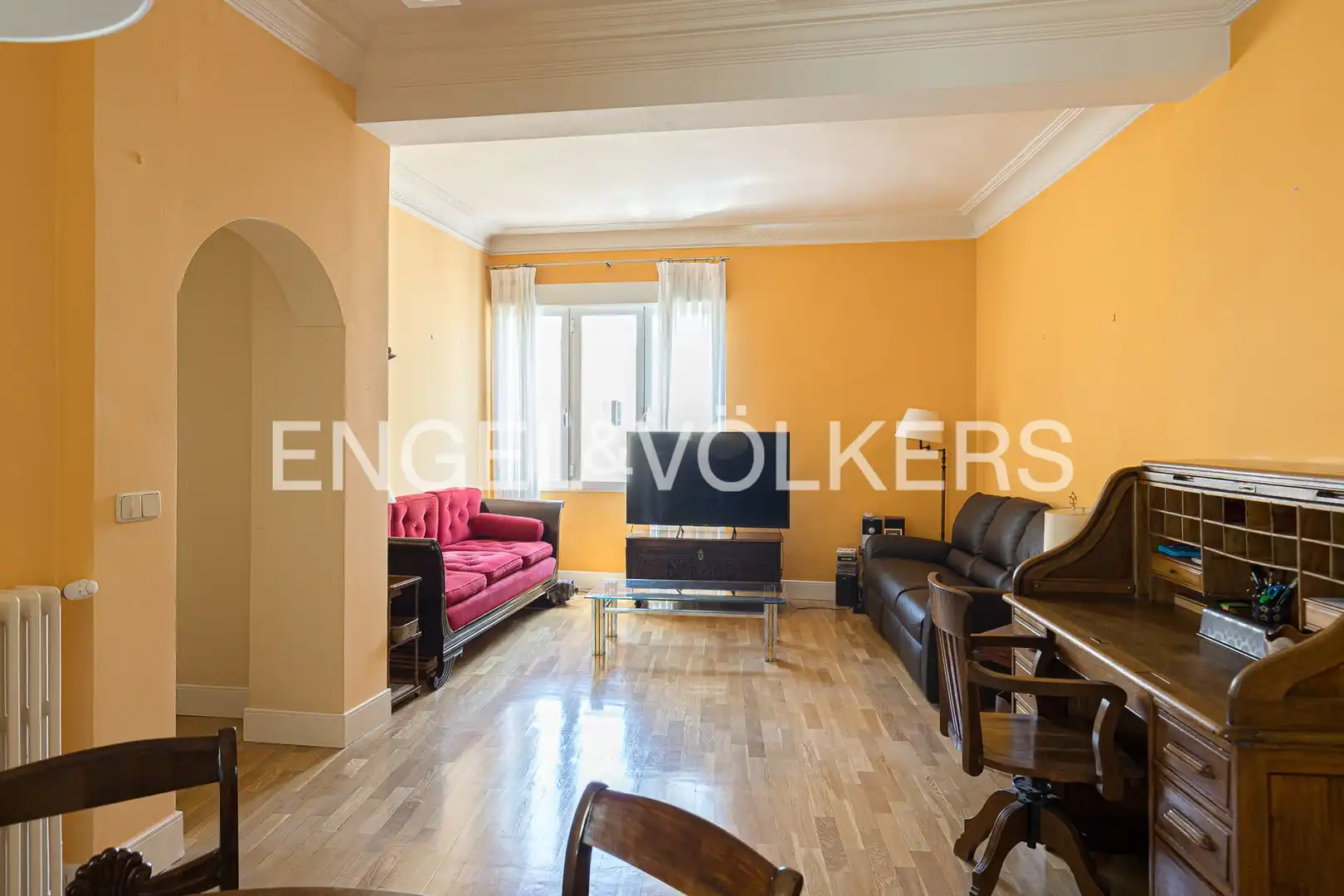 Sala d'estar de Pis en venda en Madrid amb Aire condicionat, Calefacció i Parquet