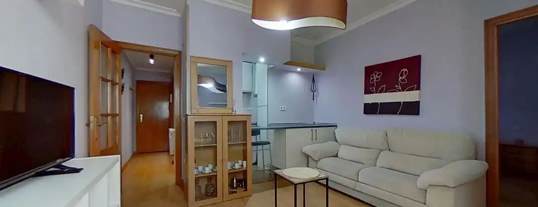 Living room of Flat for rent in  Madrid Capital  with Heating, Washing machine and TV