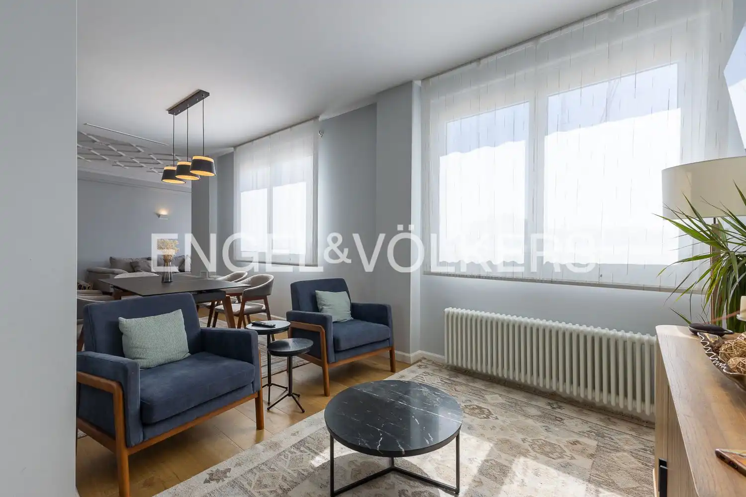 Sala de estar de Piso de alquiler en Valencia con Aire acondicionado, Calefacción y Parquet