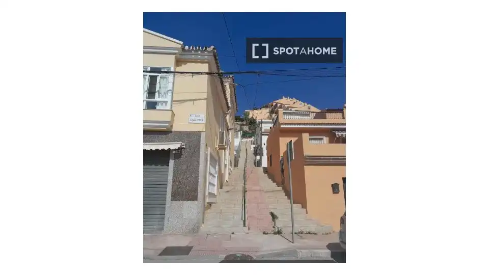Vista exterior de Estudio para compartir en Málaga con Aire acondicionado, Calefacción y Terraza