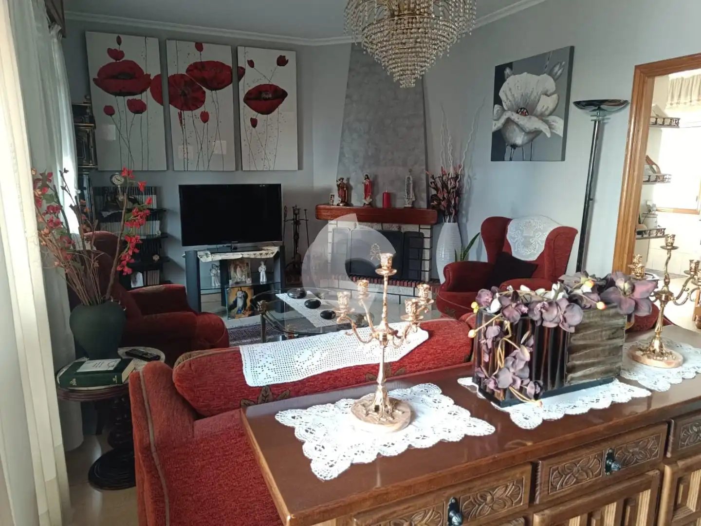 Living room of Detached homes for sale in Ourense Capital   with Heating and Balcony