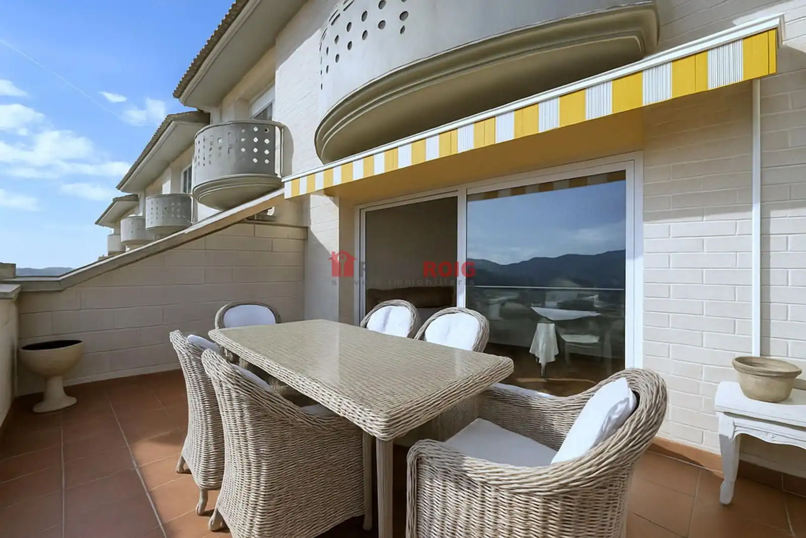 Terrace of Detached homes for sale in Sant Pere de Ribes  with Air Conditioner, Heating and Private garden