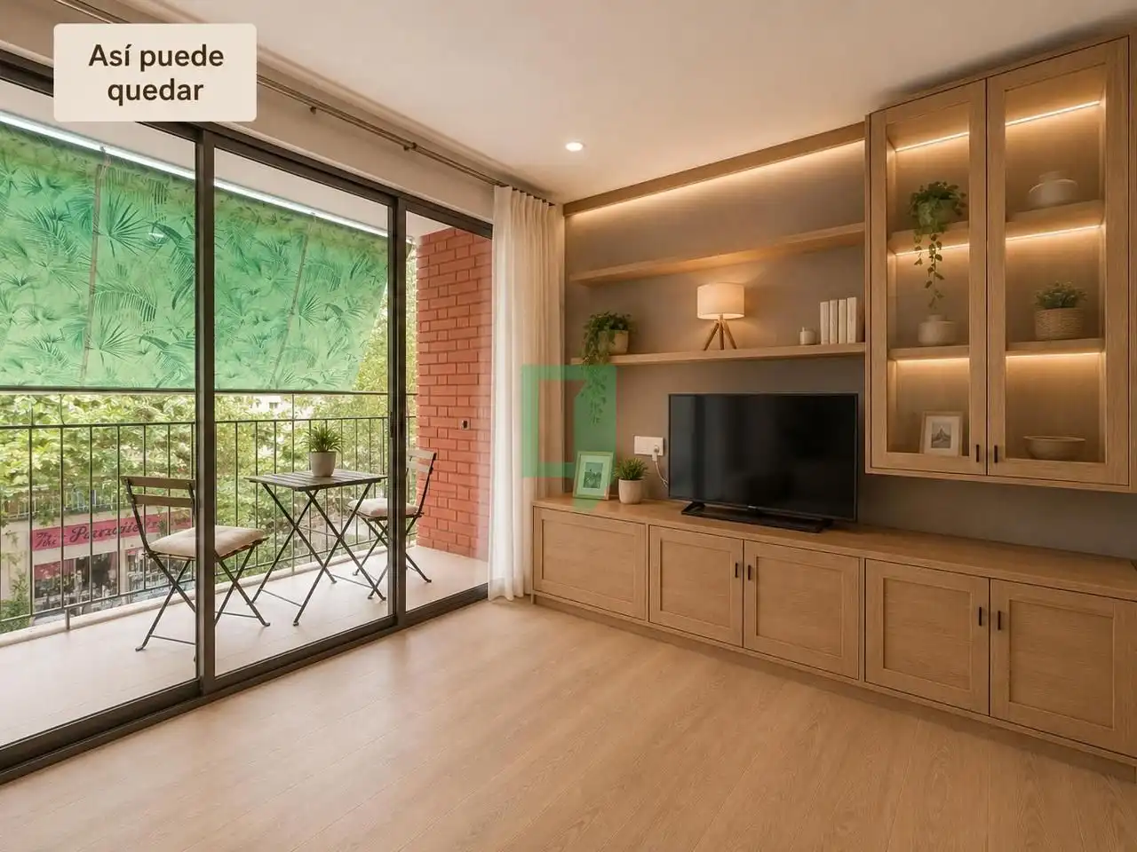Sala d'estar de Pis en venda en Santa Coloma de Gramenet amb Aire condicionat