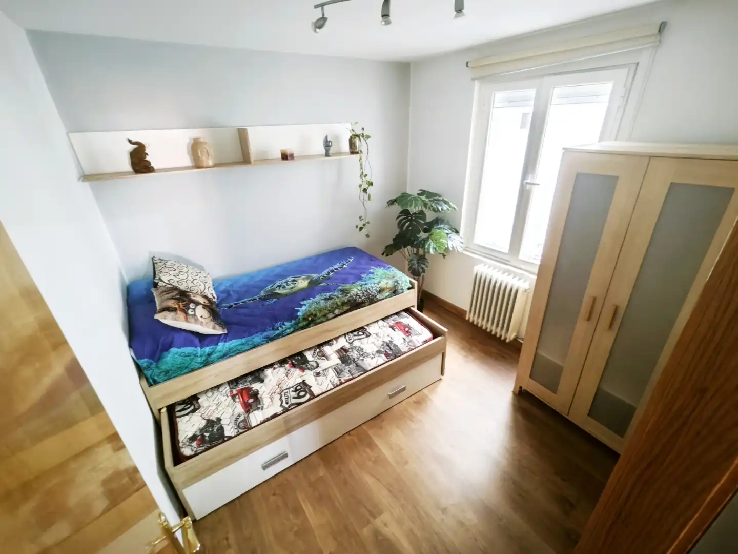 Schlafzimmer von Wohnung zur Miete in Salamanca Capital mit Balkon