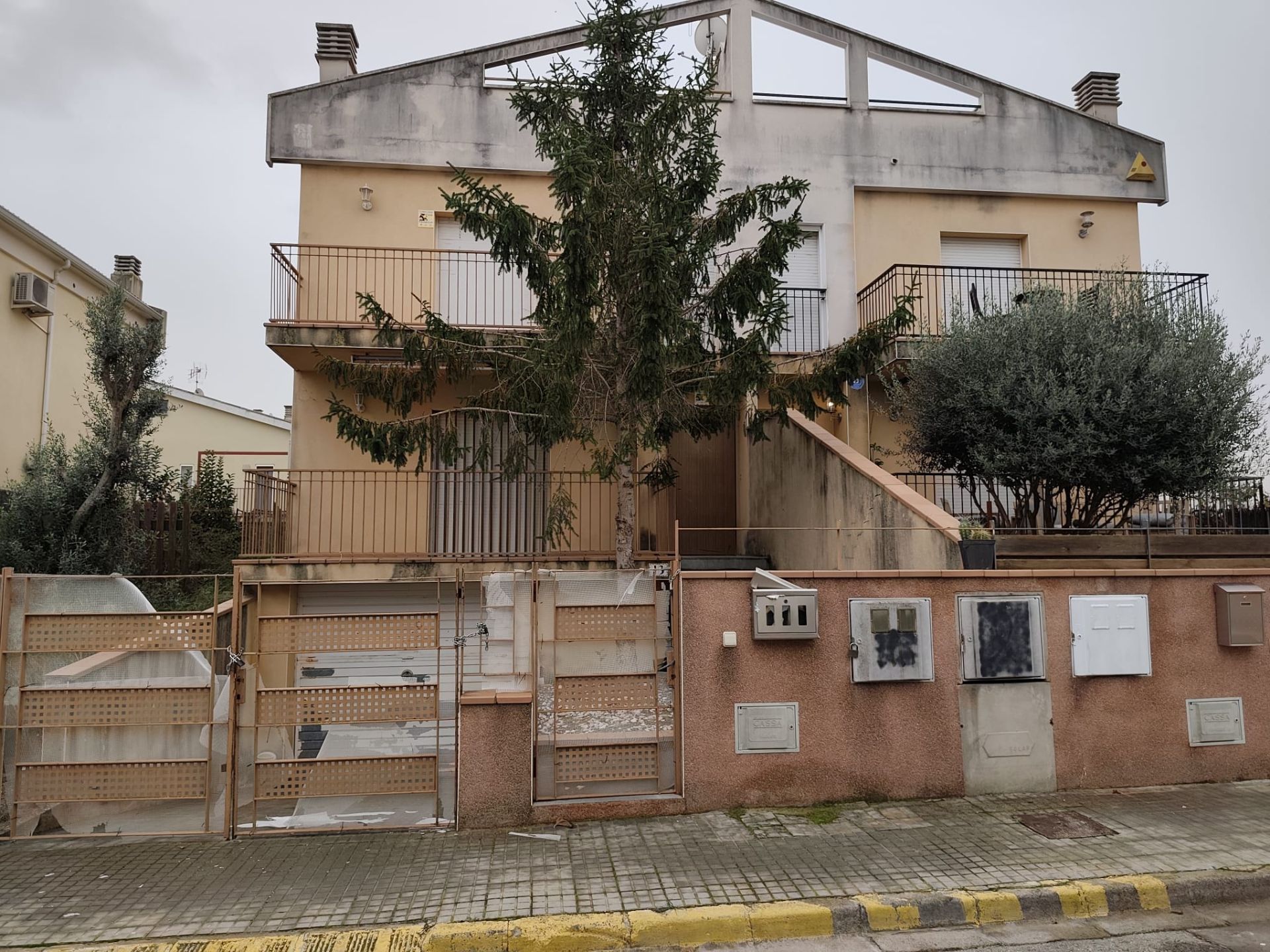 Exterior view of Single-family semi-detached for sale in Puigdàlber  with Air Conditioner, Heating and Private garden