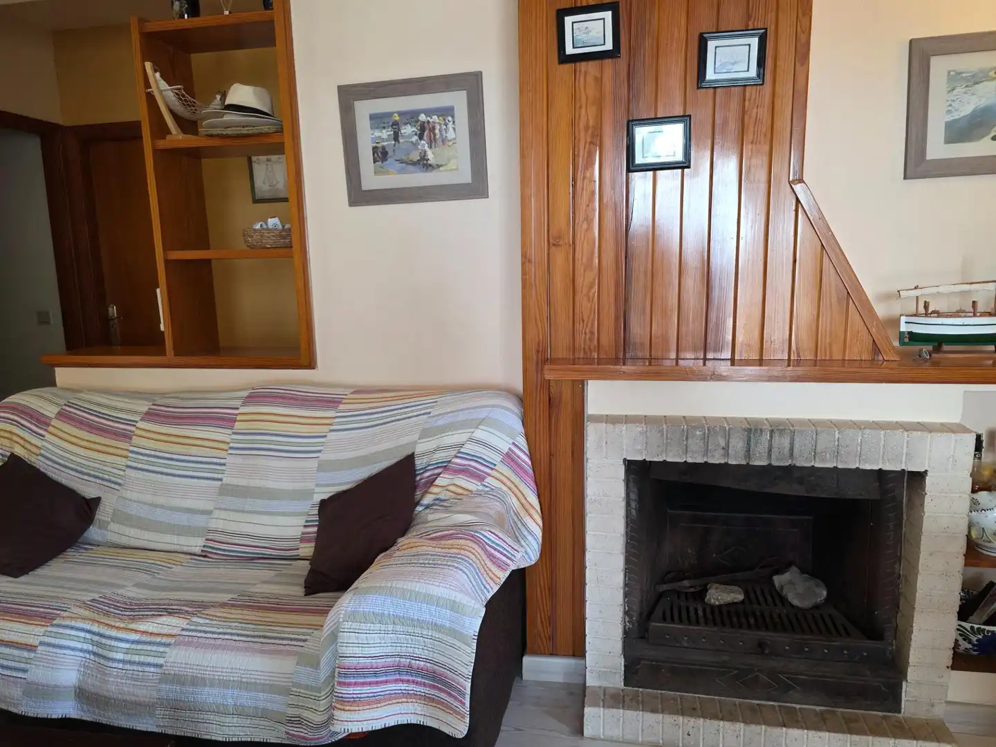 Sala d'estar de Àtic en venda en Alcúdia amb Aire condicionat, Jardí privat i Terrassa