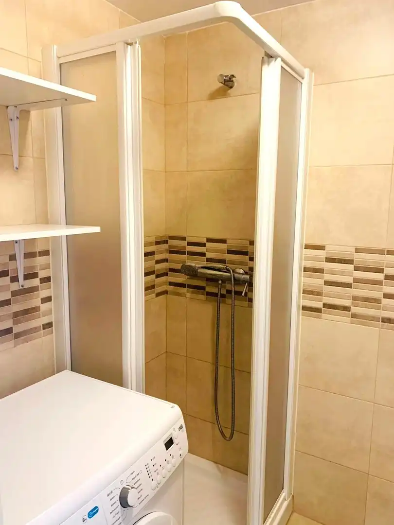 Bany de Estudi de lloguer en Sevilla amb Aire condicionat, Terrassa i Moblat