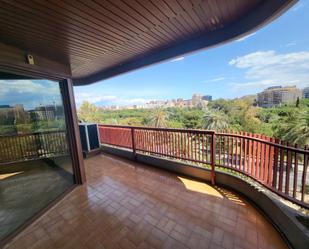 Terrace of Apartment to rent in  Valencia Capital  with Air Conditioner, Heating and Parquet flooring