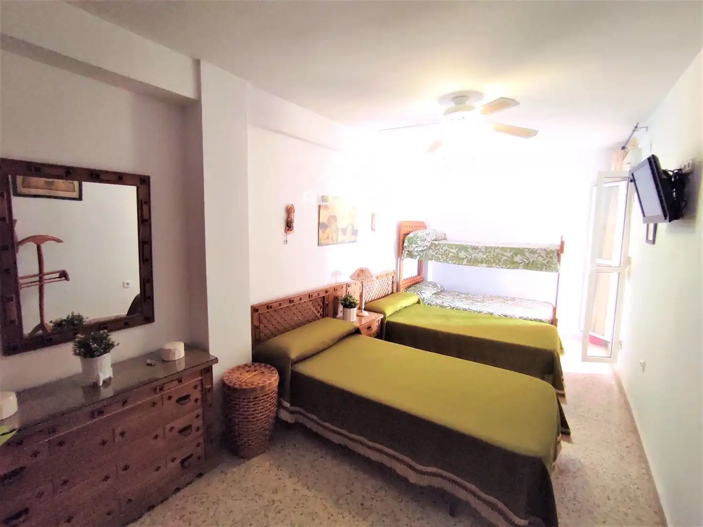 Bedroom of Flat for rent in Almonte  with Air Conditioner, Terrace and Furnished