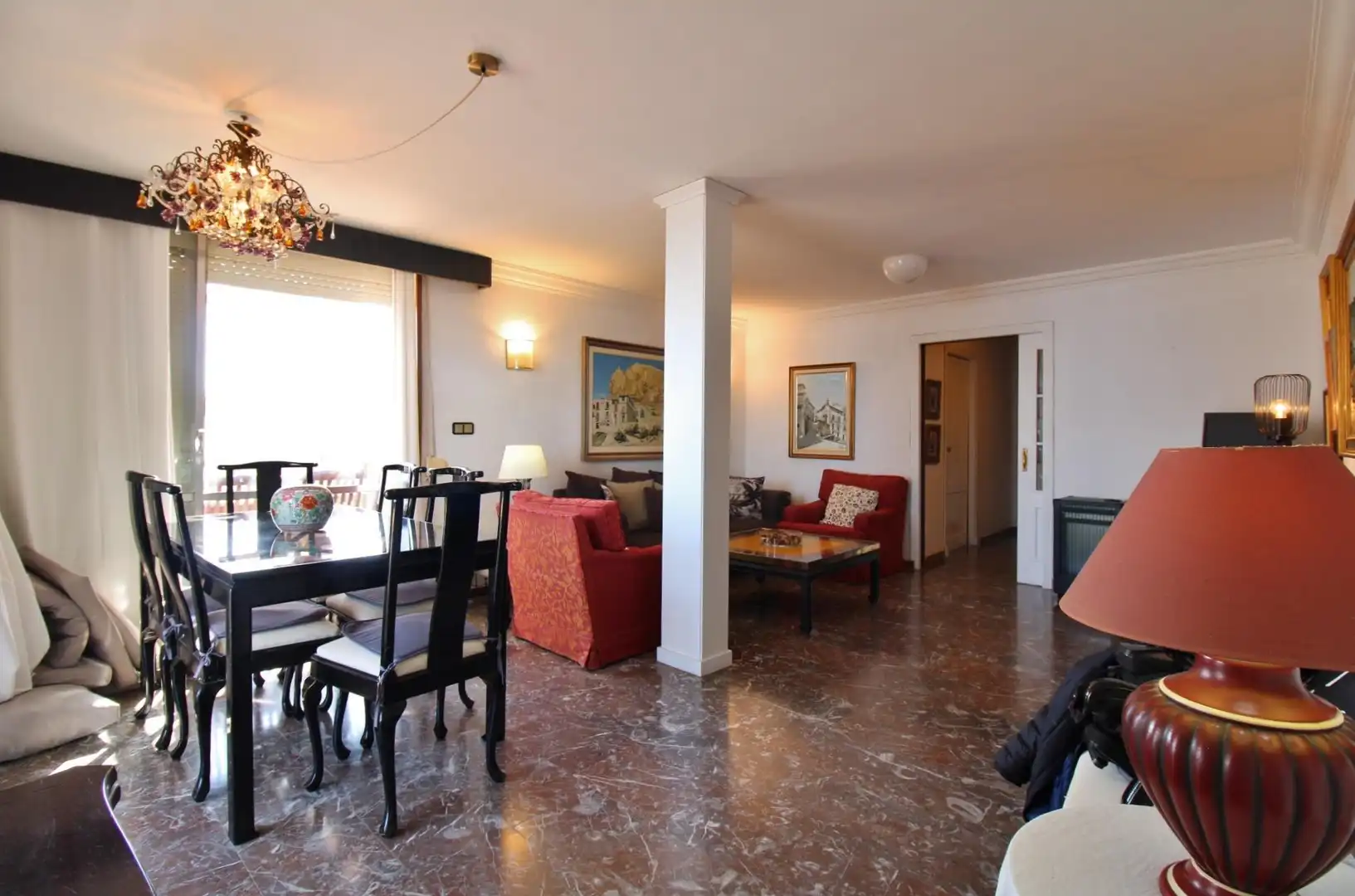 Sala d'estar de Àtic en venda en Alicante / Alacant amb Terrassa, Balcó i Piscina comunitària