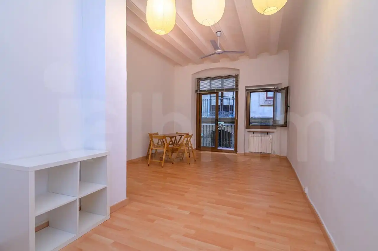 Wohnzimmer von Wohnung zum Verkauf in Barcelona mit Heizung, Parkett und Terrasse